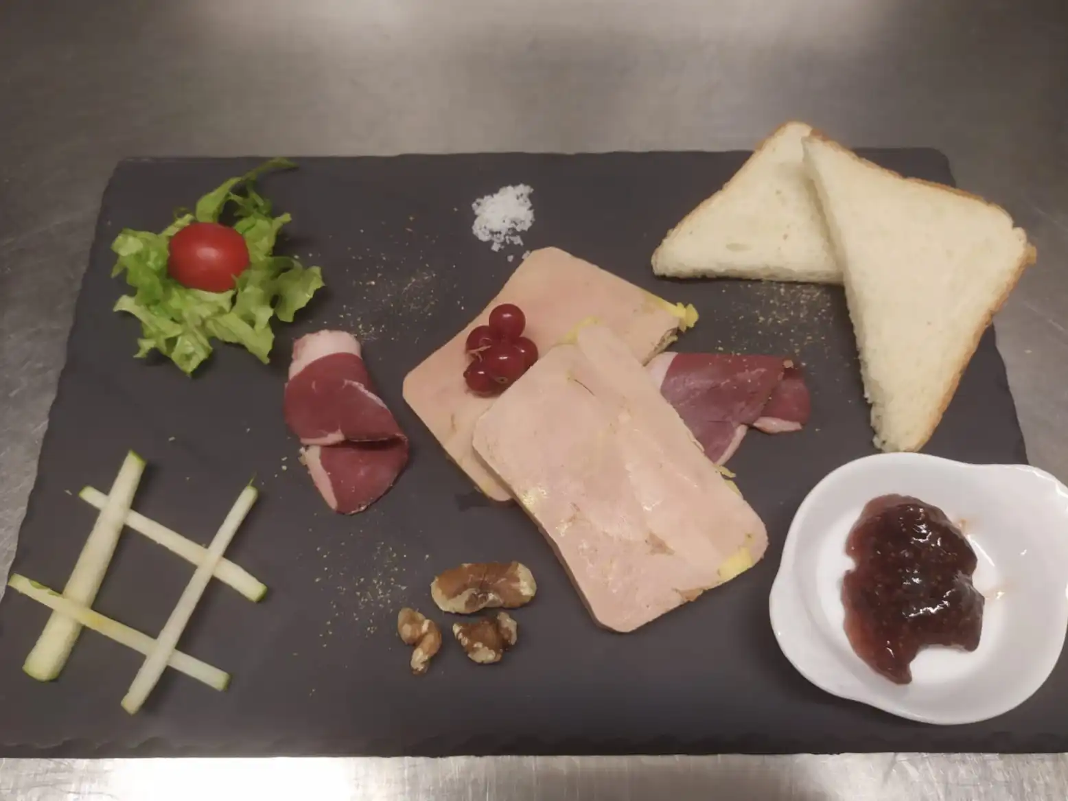 image assiette foie gras